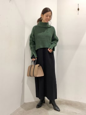 「YECCA VECCA（イェッカヴェッカ）のアイテム（ワンピース/ドレス）」を使った、Funatto♡さん（レディース・162cm）の秋コーディネート