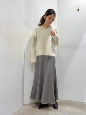 「YECCA VECCA（イェッカヴェッカ）のアイテム（スカート）」を使った、Funatto♡さん（レディース・162cm）の冬コーディネート