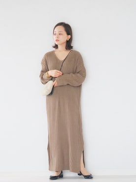 田中亜希子さん（レディース・145cm）の冬コーディネート