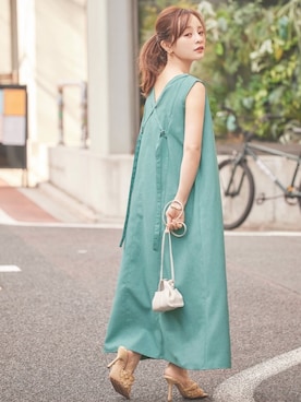 田中亜希子さん（レディース・145cm）の春コーディネート