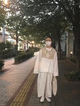 「BEAMS LIGHTS（ビームスライツ）のアイテム（バッグ）」を使った、masumiさん（レディース・158cm）の秋コーディネート