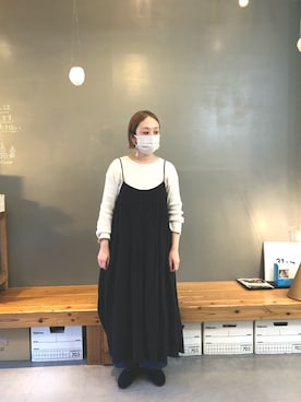 「m.soeur（エムスール）のアイテム」を使った、masumiさん（レディース・158cm）の冬コーディネート