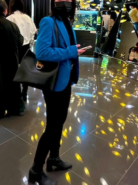 「水族館」｜「アイテム（ジャケット/アウター）」を使った、mascoさん（レディース・159cm）の春コーディネート