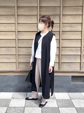 「Diosfront（ディオスフロント）のアイテム（ジャケット/アウター）」を使った、caaaanaさん（レディース・158cm）の夏コーディネート