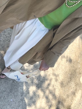 「SLOBE IENA（スローブイエナ）のアイテム（サンダル）」を使った、のんみちさん（レディース・158cm）の春コーディネート