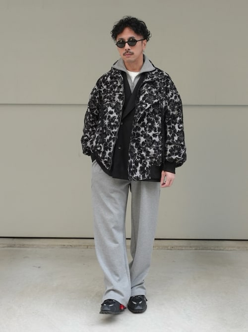 セール】スタンドカラー ジップポケット リブ ライダースブルゾン