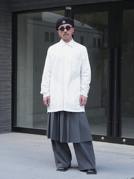 「アイテム（スカート）」を使った、　MATSU  MAKOTOさん（メンズ・160cm）の秋コーディネート