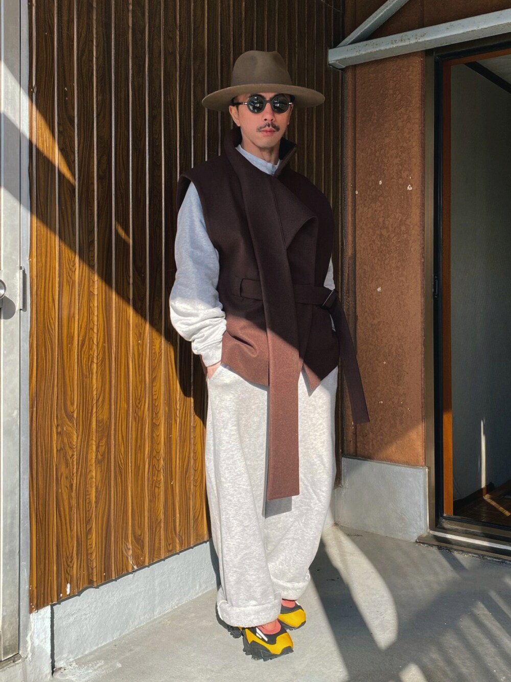 Layered stole vest / レイヤードストールベストを使った人気