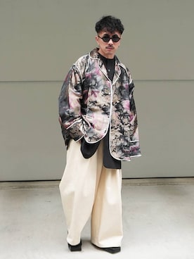 「Aphlotus（アプロタス）のアイテム」を使った、　MATSU  MAKOTOさん（メンズ・163cm）の春コーディネート