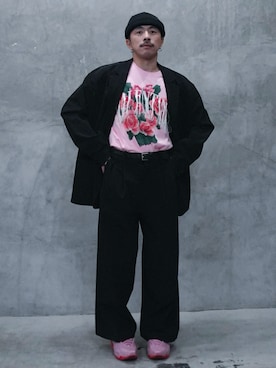 「doublet（ダブレット）のアイテム」を使った、　MATSU  MAKOTOさん（メンズ・163cm）の春コーディネート