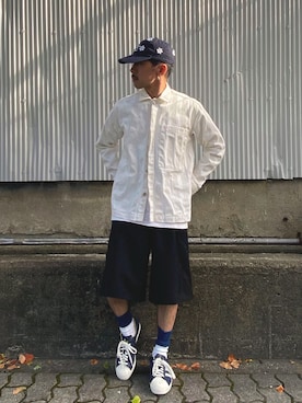 「SUNNEI（スンネイ）のアイテム」を使った、　MATSU  MAKOTOさん（メンズ・160cm）の秋コーディネート