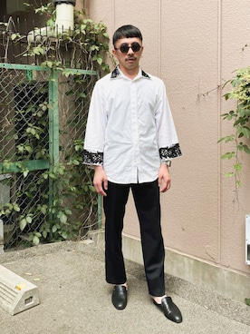 「CHRISTIAN DADA（クリスチャンダダ）のアイテム」を使った、　MATSU  MAKOTOさん（メンズ・160cm）の夏コーディネート