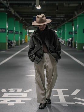 「shiun（シウン）のアイテム（ジャケット/アウター）」を使った、　MATSU  MAKOTOさん（メンズ・160cm）の秋コーディネート