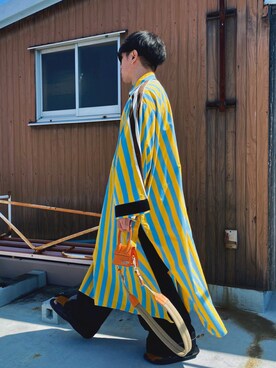 「SUNNEI（スンネイ）のアイテム」を使った、　MATSU  MAKOTOさん（メンズ・160cm）の秋コーディネート