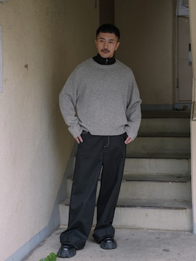 「SUNNEI（スンネイ）のアイテム」を使った、　MATSU  MAKOTOさん（メンズ・160cm）の秋コーディネート