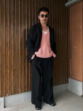 「tibi（ティビ）のアイテム（トップス）」を使った、　MATSU  MAKOTOさん（メンズ・160cm）の春コーディネート