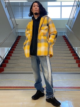 「DIESEL（ディーゼル）のアイテム（ブルゾン）」を使った、hiroseさん（メンズ・174cm）の秋コーディネート
