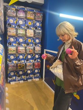 「アイテム（ベスト）」を使った、焚き火さん（レディース・168cm・30代）の秋コーディネート