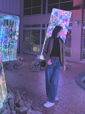 「アイテム（テーラードジャケット）」を使った、焚き火さん（レディース・168cm・30代）の秋コーディネート