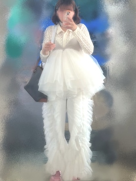 「LA BELLE ETUDE（ラベルエチュード）のballerina Camisole（キャミソール、ベージュ系）」を使った、yktnさん（レディース・167cm）の春コーディネート