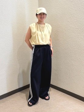 「Ungrid（アングリッド）のアイテム」を使った、松田美咲さん（レディース・158cm）の夏コーディネート