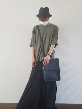 「no brand（ノーブランド）のアイテム」を使った、mayokunさん（メンズ・165cm）の夏コーディネート