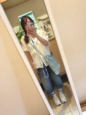 「AS KNOW AS plus（アズノゥアズプラス）のアイテム」を使った、yati918さん（レディース・154cm）の夏コーディネート