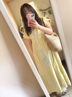 「coen（コーエン）のアイテム」を使った、yati918さん（レディース・154cm）の夏コーディネート