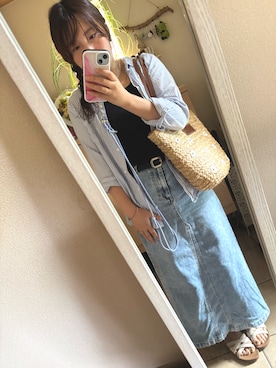 「GAP（ギャップ）のアイテム」を使った、yati918さん（レディース・154cm）の夏コーディネート