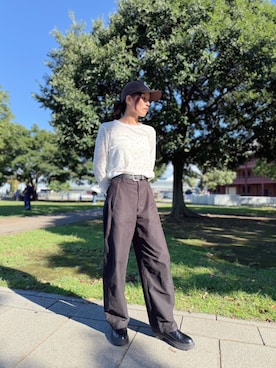 「duei（デュイ）のアイテム」を使った、orininさん（レディース・163cm）の秋コーディネート