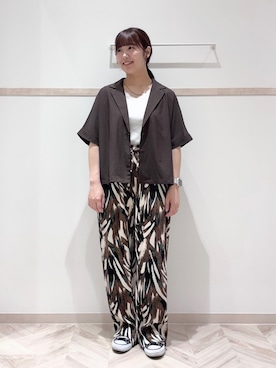 「SHOO・LA・RUE（シューラルー）のアイテム（テーラードジャケット）」を使った、donpi252525さん（レディース・162cm）の夏コーディネート