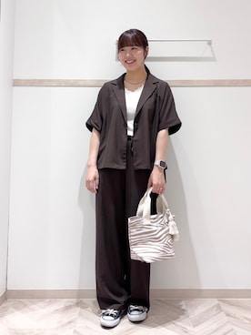 「SHOO・LA・RUE（シューラルー）のアイテム（テーラードジャケット）」を使った、donpi252525さん（レディース・162cm）の夏コーディネート