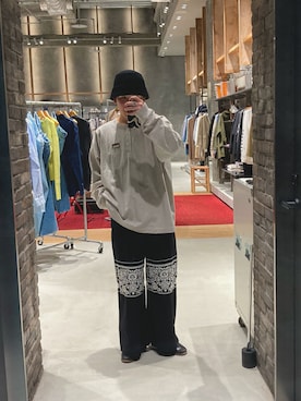 「B.C STOCK（ベーセーストック）のアイテム（帽子）」を使った、Ryusei  yanoさん（メンズ・169cm）の春コーディネート