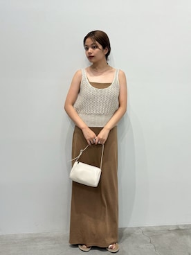 「select MOCA（セレクトモカ）のアイテム（バッグ）」を使った、noaさん（レディース・163cm）の夏コーディネート