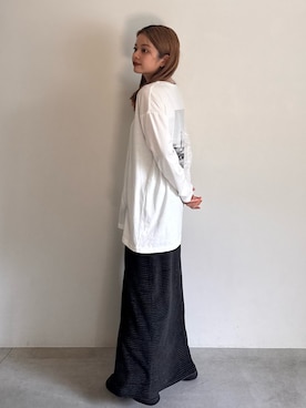 「select MOCA by son（セレクトモカバイソン）のアイテム」を使った、noaさん（レディース・163cm）の夏コーディネート