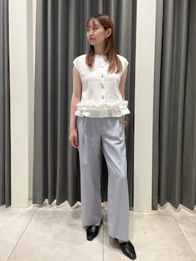 「ジレコーデ」｜rinochanさん（レディース・163cm）の夏コーディネート