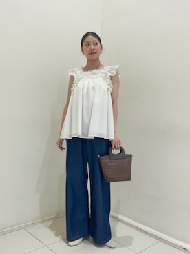 「チュニック」｜hirokaさん（レディース・157cm）の夏コーディネート