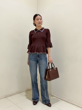「NATURAL BEAUTY BASIC（ナチュラルビューティーベーシック）のアイテム」を使った、hirokaさん（レディース・157cm）の夏コーディネート