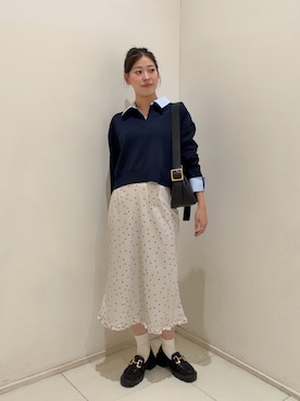 「NATURAL BEAUTY BASIC（ナチュラルビューティーベーシック）のアイテム」を使った、hirokaさん（レディース・157cm）の夏コーディネート
