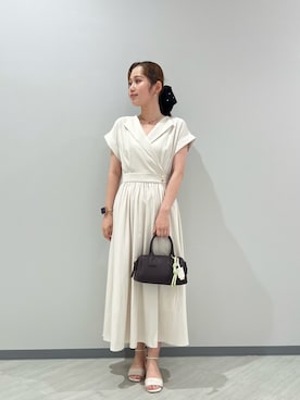 「NATURAL BEAUTY BASIC（ナチュラルビューティーベーシック）のアイテム」を使った、KOTOMIさん（レディース・159cm）の夏コーディネート
