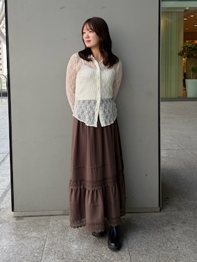 「NATURAL BEAUTY BASIC（ナチュラルビューティーベーシック）のアイテム」を使った、hazukinbbさん（レディース・165cm）の夏コーディネート