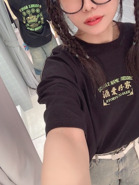 「DOUBLE NAME（ダブルネーム）のアイテム」を使った、みっしーさん（レディース・152cm）の夏コーディネート
