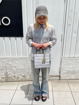 「ITS'DEMO（イッツデモ）のアイテム」を使った、小林夕子さん（レディース・160cm）の春コーディネート