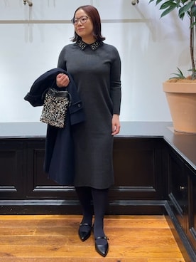 asaminさん（レディース・154cm）の冬コーディネート