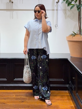 「TICCA（ティッカ）のアイテム（パンツ）」を使った、asaminさん（レディース・154cm）の春コーディネート