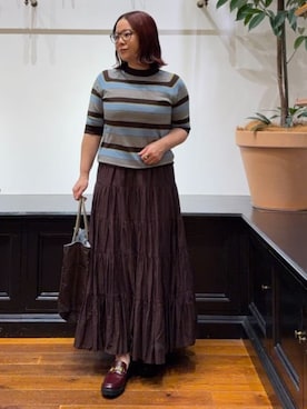 「NOMADIS（ノマディス）のアイテム」を使った、asaminさん（レディース・154cm）の春コーディネート