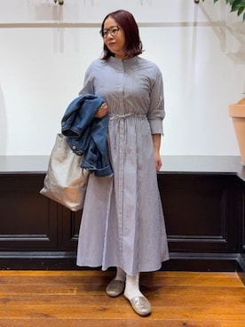「MILOS（ミロス）のアイテム」を使った、asaminさん（レディース・154cm）の春コーディネート