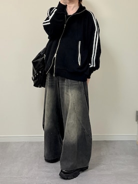 「カーブデニム」｜あつさん（メンズ・154cm）の秋コーディネート