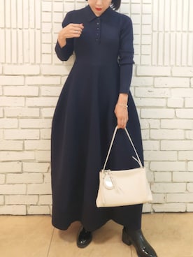 「アイテム（チャーム）」を使った、toyumoさん（レディース・157cm）の秋コーディネート