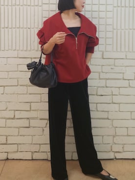 「アイテム（チャーム）」を使った、toyumoさん（レディース・157cm）の秋コーディネート